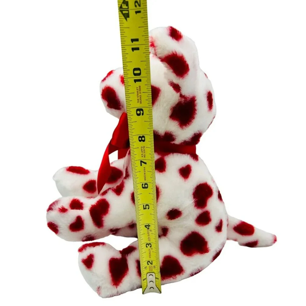 Bearington Romantic Rover Plush Puppy‎ Dog Red Hearts Valentine 12 inch